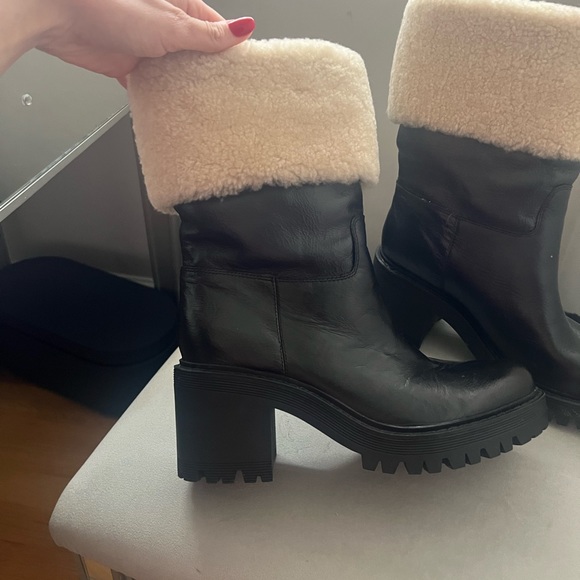 MARC FISHER FUR CUFF BOOTIE - Picture 3 of 16
